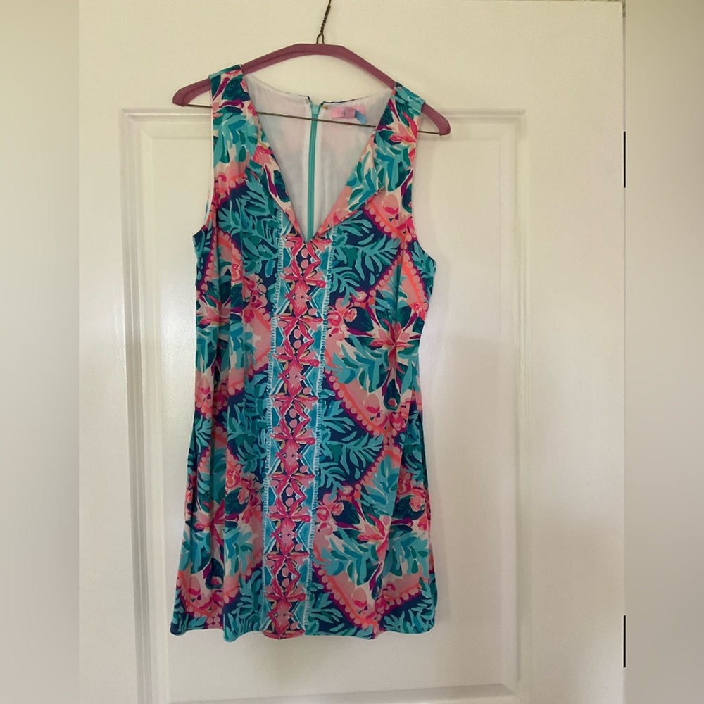 Lily Pulitzer romper. Shorts underneath